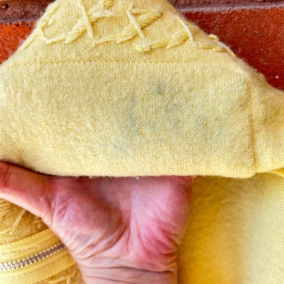 Bernardo Butter Yellow Boiled Wool Jacket M/L - Picture 11 of 16